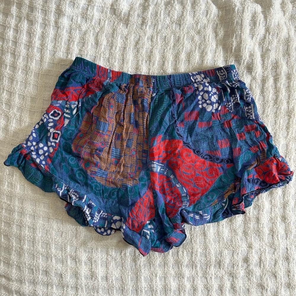 Urban Renewal Vintage Re-made Ruffle-trimmed Bloomer Shorts